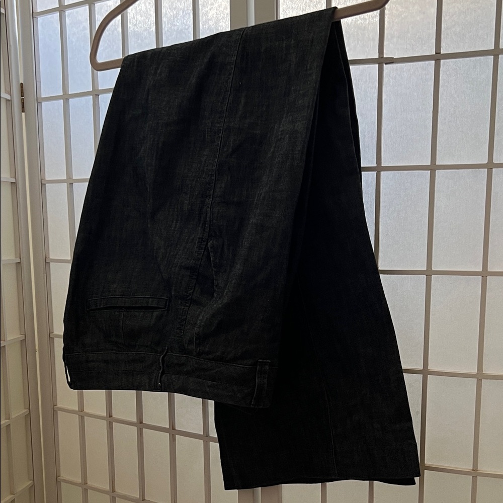 Coldwater Creek Charcoal Trouser Style Denim Jeans